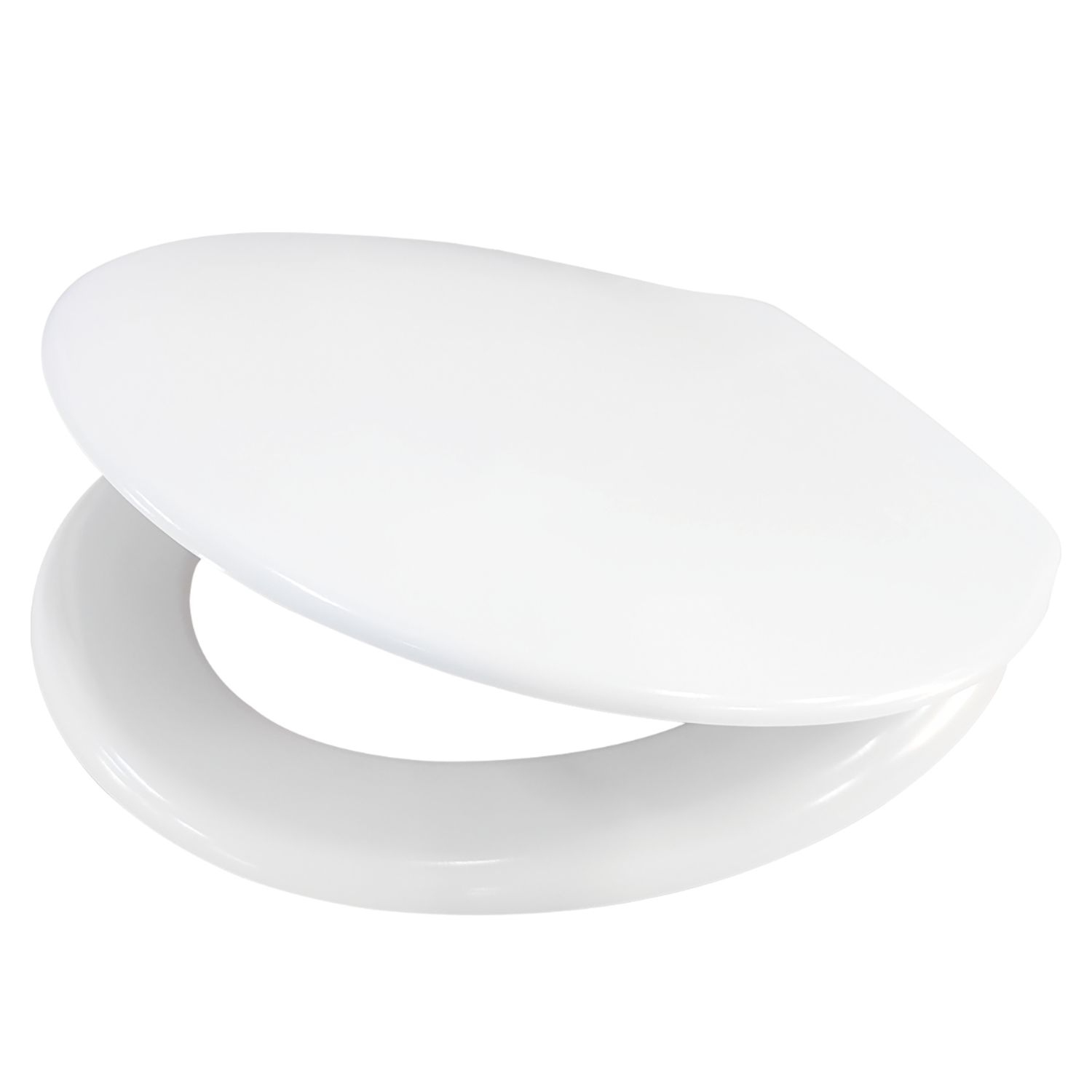 Swirl Toilet Seat Duraplast White (807TX)