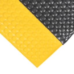 COBA Orthomat Premium Bubble Anti-Fatigue Floor Mat Black / Yellow 1500mm x 900mm x 16mm