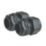 Tower Nylon Male Comp Gland 20mm Black 2 Pack