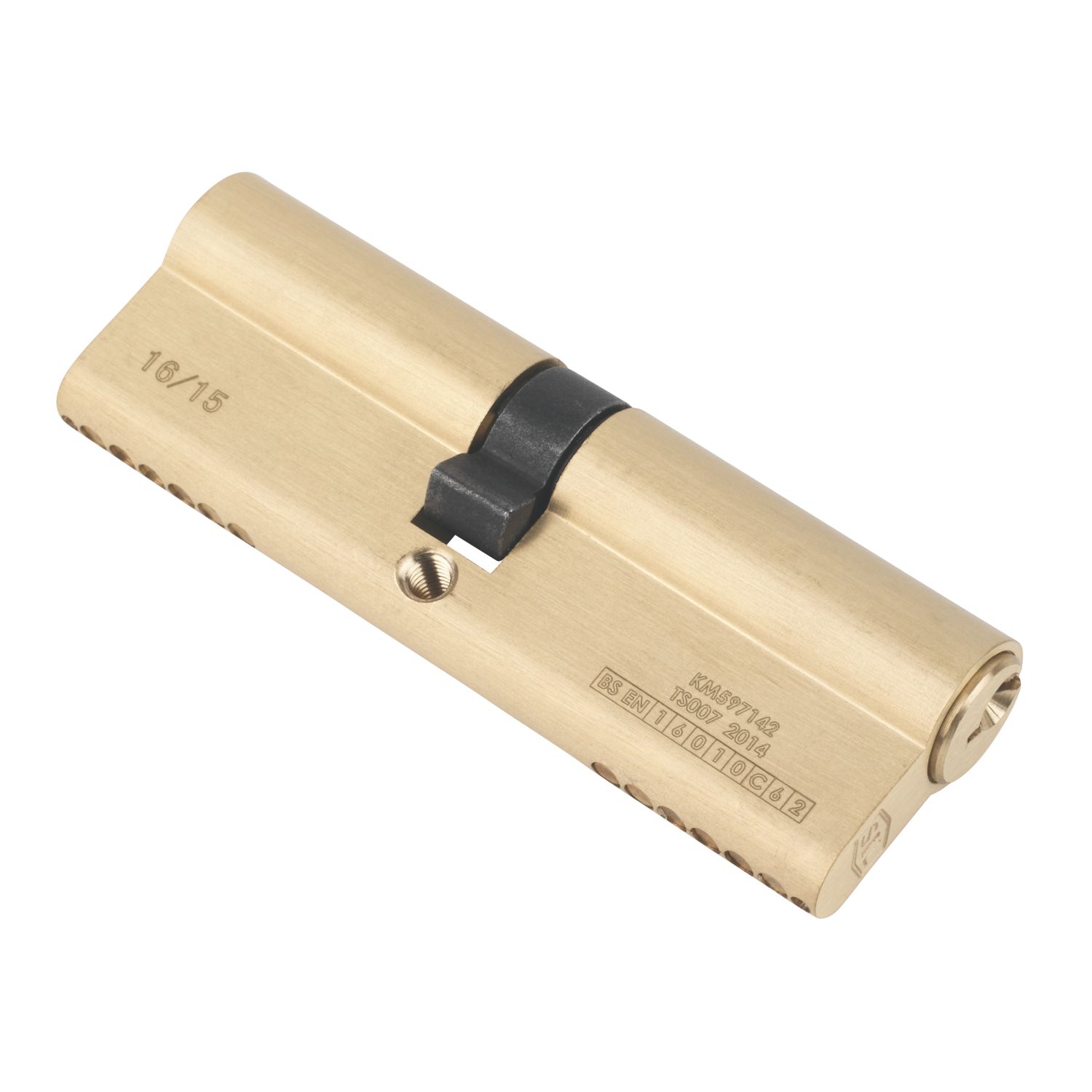 Smith & Locke Fire Rated 1 Star Double 6-Pin Euro Cylinder Lock 45-50 (95mm) Polished Brass (8087P)