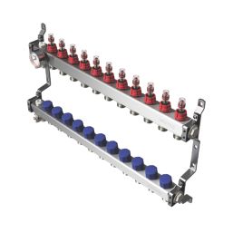 Warmup 11 Port S3 Underfloor Heating Manifold Stainless Steel