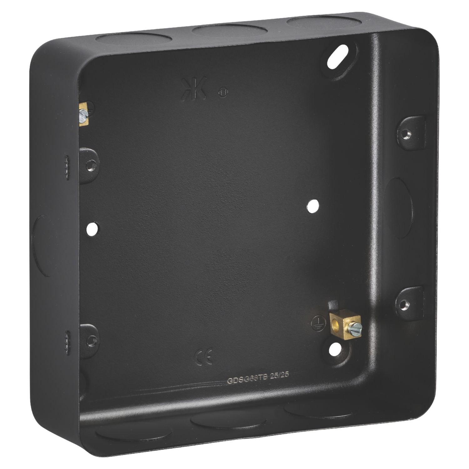 Knightsbridge 8-Module Modular Metal-Clad Back Box (6-8G) 43mm (808AM)