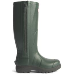 Hunter Balmoral MK II Full Zip Boot Size 12  Olive Non Safety Wellies