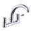 Refurb    Deck Mounted Dual-Lever Mixer Kitchen Tap Chrome