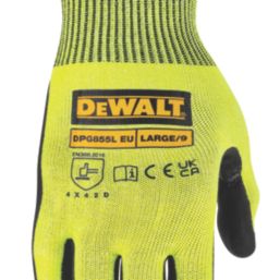 DEWALT Hi Vis Protection Gloves Yellow Medium