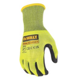DEWALT Hi Vis Protection Gloves Yellow Medium