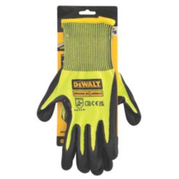 DEWALT Hi Vis Protection Gloves Yellow Medium