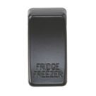 Knightsbridge 'FRIDGE FREEZER' Switch Cover Matt Black