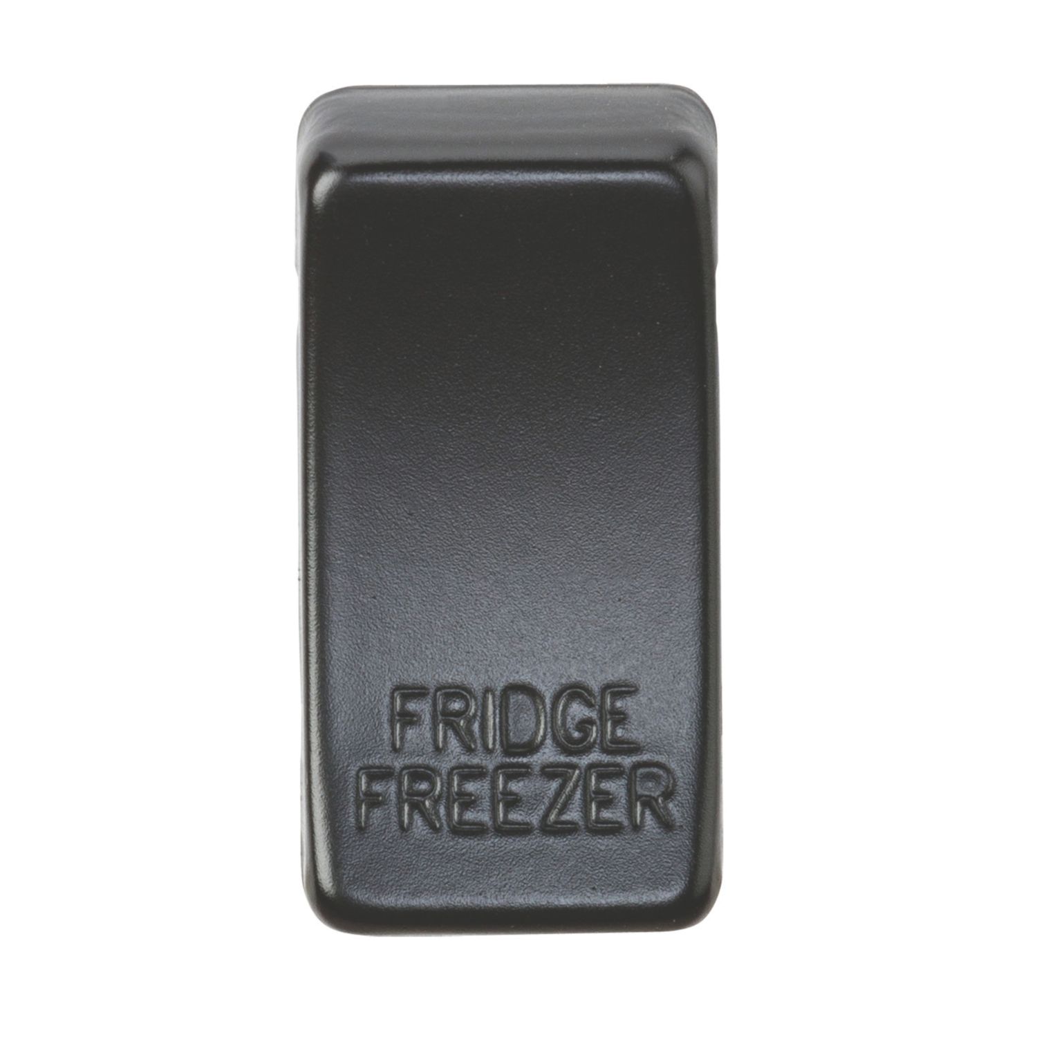 Knightsbridge 'FRIDGE FREEZER' Switch Cover Matt Black (808CT)