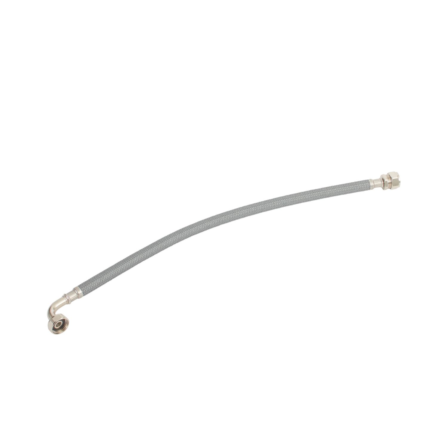 Flomasta Bent Flexible Compression Hose 15mm x 1/2" x 500mm (808FA)