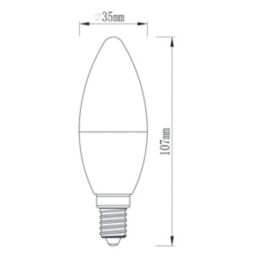 LAP  E27 Candle RGB & White LED Smart Light Bulb 4.2W 470lm