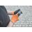 Site  Touchscreen Nitrile Foam Gloves Orange/Black Large