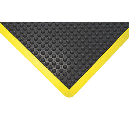 COBA Europe Bubblemat Anti-Fatigue Floor Mat Black / Yellow 0.9m x 0.6m x 14mm