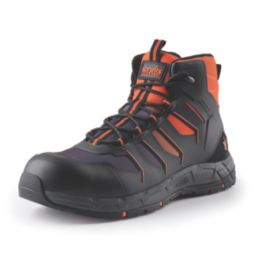 Scruffs Glide Size 12  Black/Orange Water-Resistant  Safety Boots