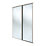 Spacepro Classic 2-Door Sliding Wardrobe Door Kit Stone Grey Frame Mirror Panel 1185mm x 2260mm
