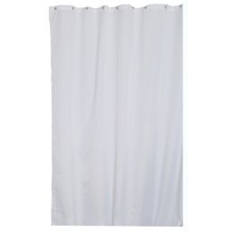 Croydex Textile Shower Curtain White 1800mm x 1800mm