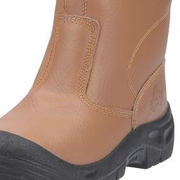 Amblers FS142 Size 11  Tan Water-Resistant Steel Toe Cap Safety Rigger Boots