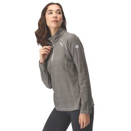 Regatta Montes Womens Half-Zip Fleece Dark Steel Size 10
