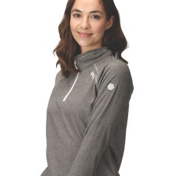 Regatta Montes Womens Half-Zip Fleece Dark Steel Size 10