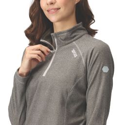 Regatta Montes Womens Half-Zip Fleece Dark Steel Size 10
