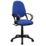 Nautilus Designs Java 200 Medium Back Task/Operator Chair Fixed Arms Blue