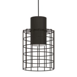 Eglo Milligan 20cm Single Pendant Light Black/White