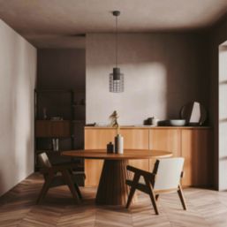 Eglo Milligan 20cm Single Pendant Light Black/White