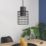 Eglo Milligan 20cm Single Pendant Light Black/White