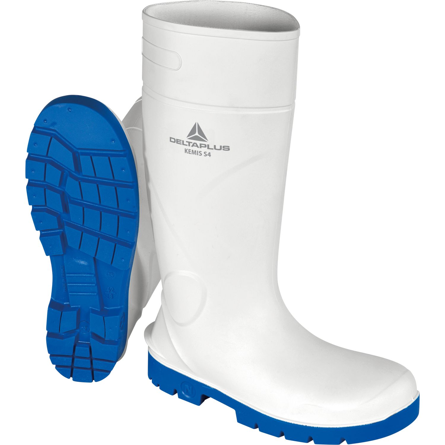 Delta Plus KEMISS4BC Size 11 White Steel Toe Cap Safety Wellies (808PP)