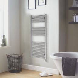 Towelrads 1186mm x 450mm 1365BTU Chrome Flat Electric Towel Radiator