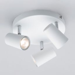 Inlight Harvey Round 3-Light Spotlight White