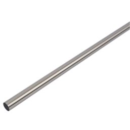 Smith & Locke Round Wardrobe Rail Brushed Nickel 1829mm x 25mm