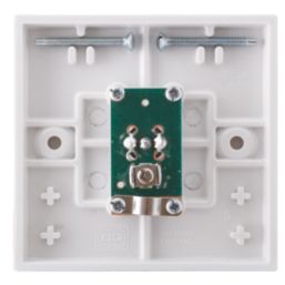 British General 900 Series 1-Gang Female Coaxial TV Socket White