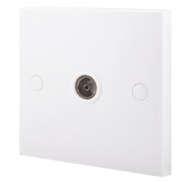 British General 900 Series 1-Gang Female Coaxial TV Socket White