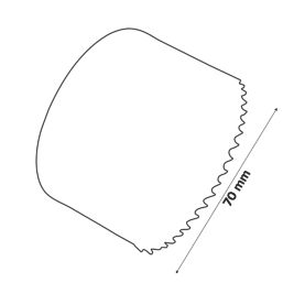 Erbauer  Multi-Material Holesaw 70mm