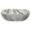 Rectangular White Marble Washbowl No Tap Holes 460mm
