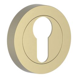 Cooke & Lewis Lormel Euro Escutcheon (Pair) Satin Brass 50mm