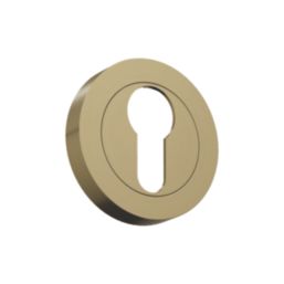 Cooke & Lewis Lormel Euro Escutcheon (Pair) Satin Brass 50mm