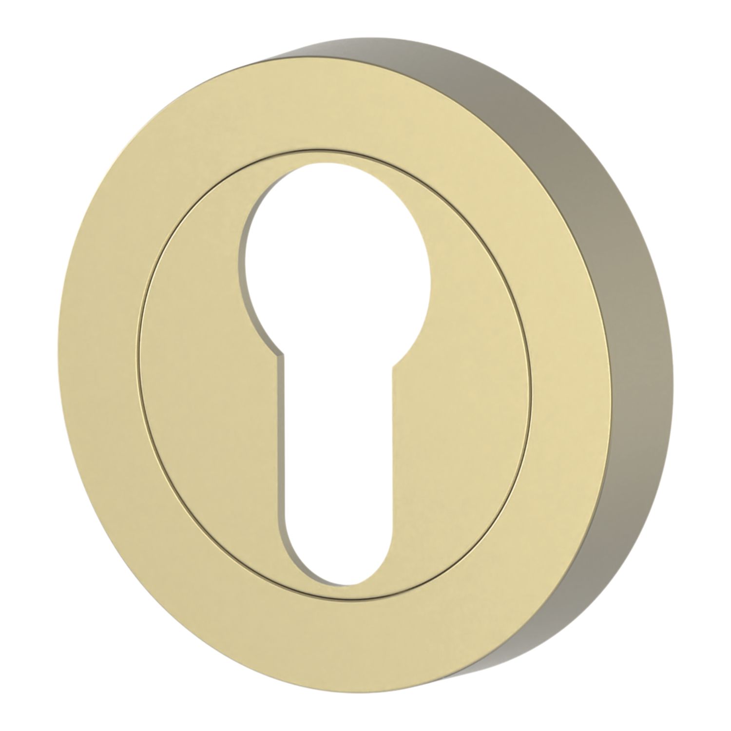 Cooke & Lewis Lormel Euro Escutcheon (Pair) Satin Brass 50mm (809CM)