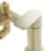 Highlife Bathrooms Rona Brushed Brass 118.9mm Deck Mounted Dual Control Manual Shower Mixer Tap