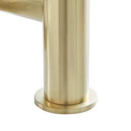 Highlife Bathrooms Rona Brushed Brass 118.9mm Deck Mounted Dual Control Manual Shower Mixer Tap
