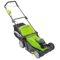 Greenworks 40V Li Ion Cordless 41cm Lawn Mower Bare Screwfix