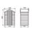 Forest  4' x 3' (Nominal) Apex Overlap Timber Shed with Assembly