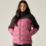 Regatta Aldthorn Womens Hooded Puffer Jacket (colour-block) Violet/Black - 0W3 Size 8