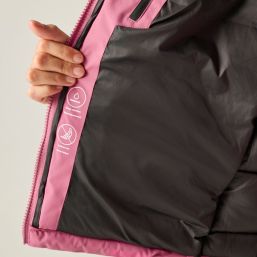 Regatta Aldthorn Womens Hooded Puffer Jacket (colour-block) Violet/Black - 0W3 Size 8