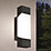 Eglo Gorzano Outdoor LED Wall Light Black 8W 550lm