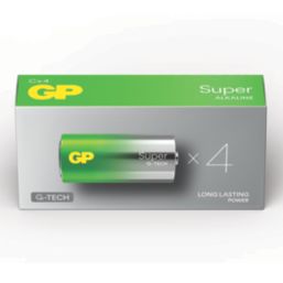 GP Batteries Super C 1.5V Alkaline Batteries 4 Pack