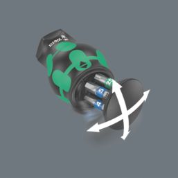 Wera Kraftform Kompakt Stubby Magazine 3 Interchangeable Screwdriver Set 6 Pcs