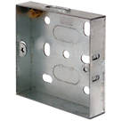 LAP  1-Gang Galvanised Steel  Installation Boxes 16mm 10 Pack
