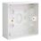 British General 900 Series 1-Gang Surface Pattress  Back Boxes 27mm 5 Pack